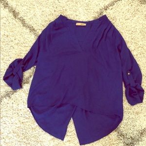 Royal Blue Boutique Blouse, size M